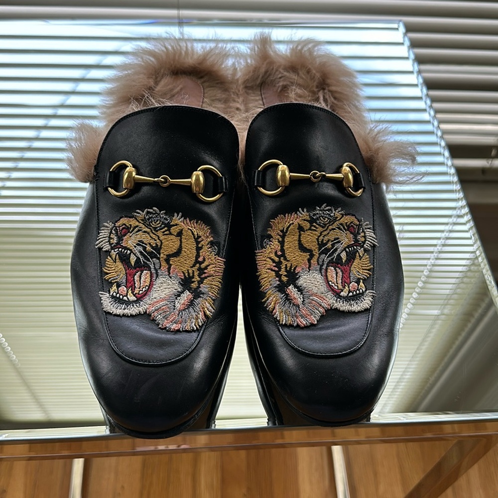 In excellent condition Princetown leather sandals Gucci size 9